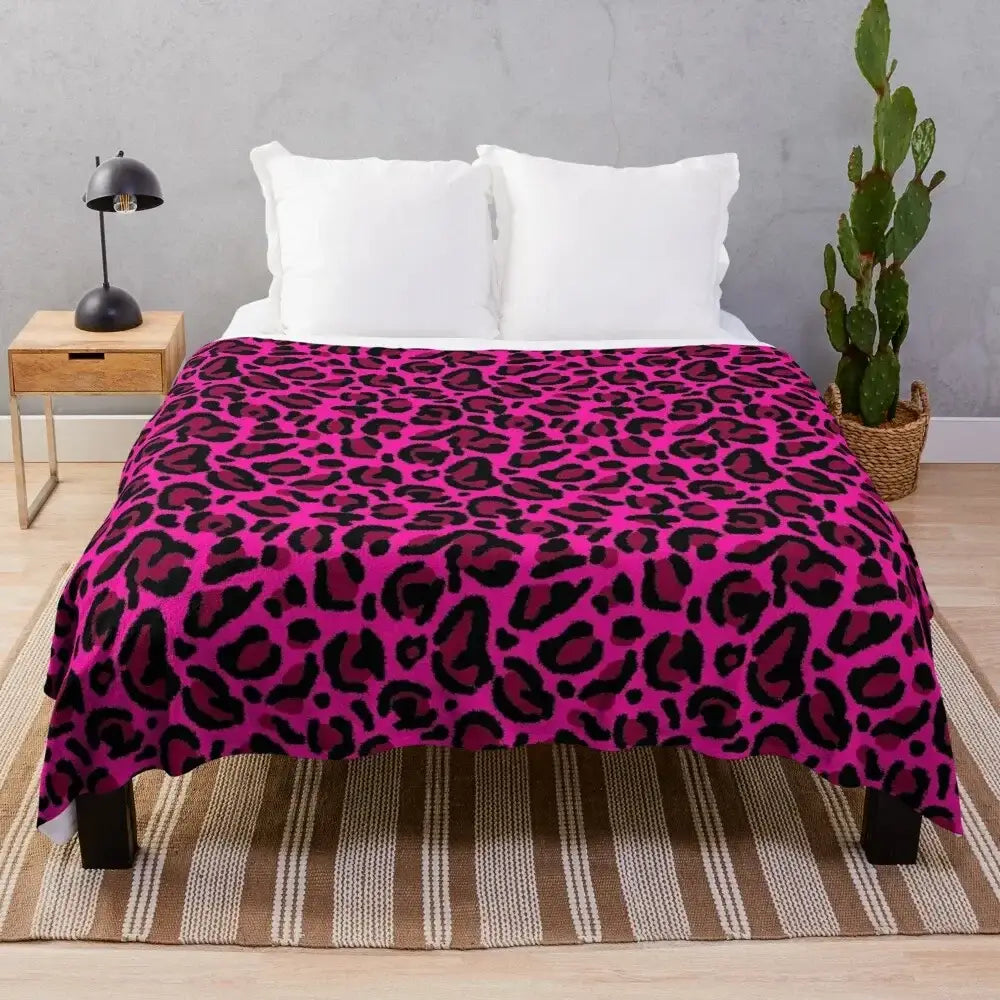 Couverture Leopard Rose - 100X130CM