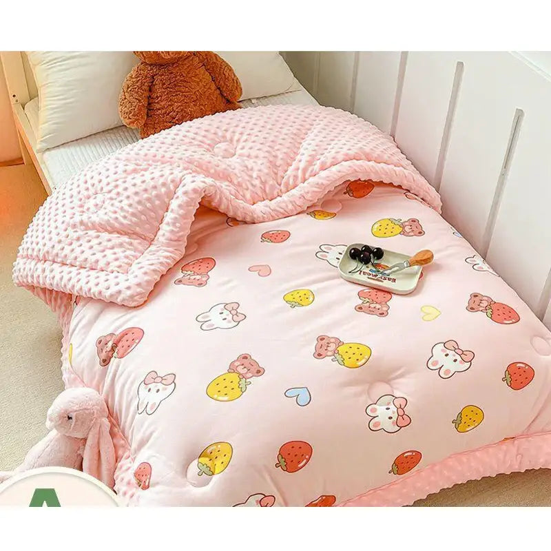 Couverture Lit Enfant - Rose / 100x100cm