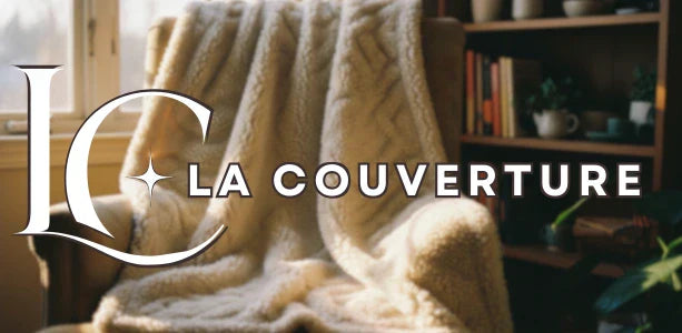 couverture sherpa crème fauteuil lumière naturelle