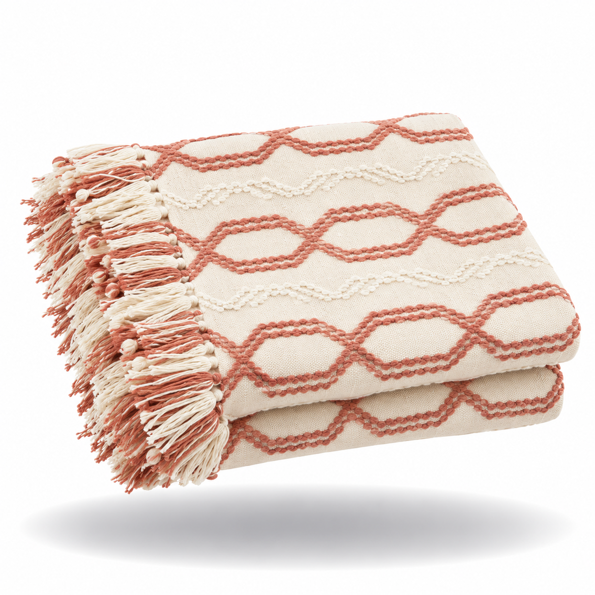 Couverture en Tricot pour Adulte - Blanc / 127x172cm