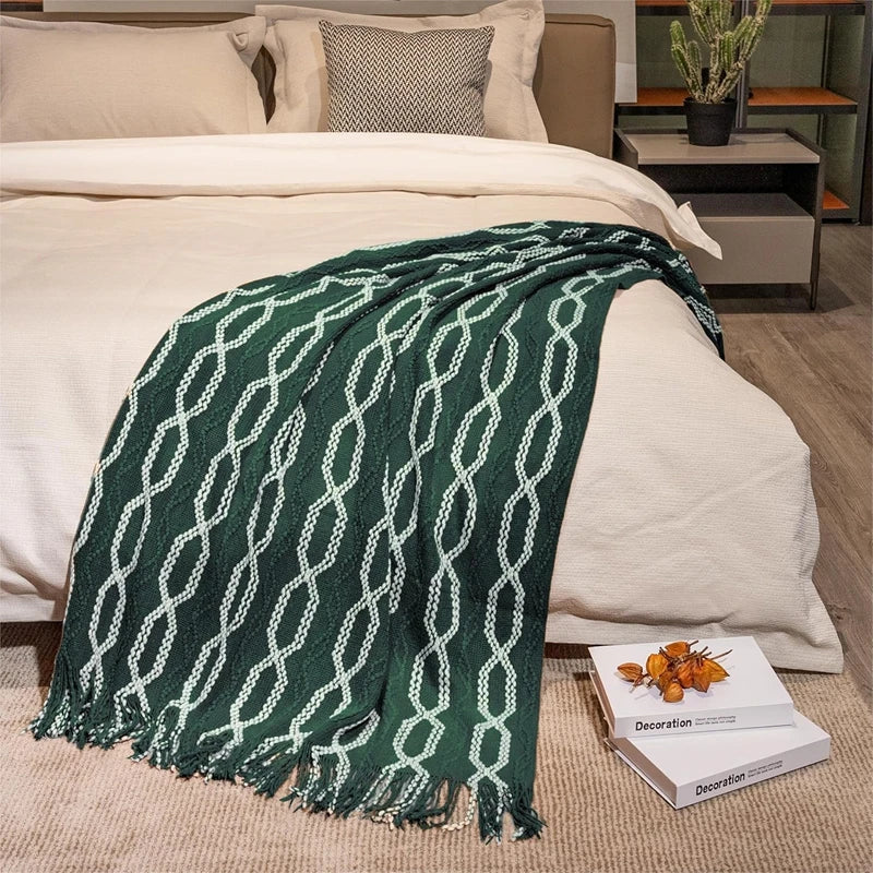 Couverture en Tricot pour Adulte