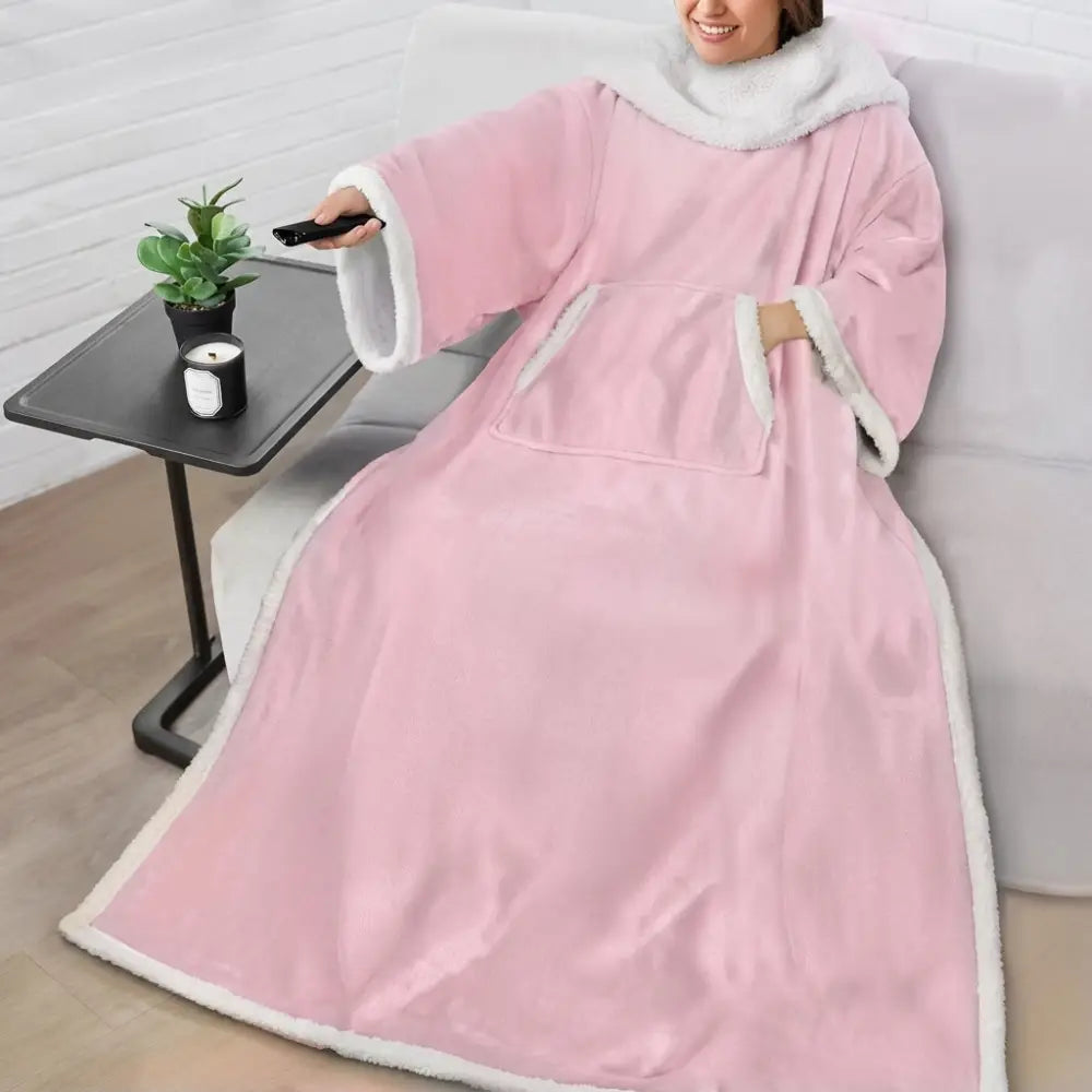 Couverture a Manche Adulte - Rose