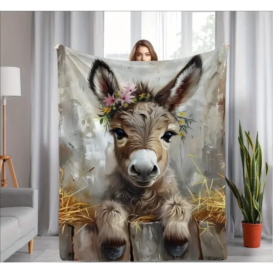 Couverture Âne - 70x100cm