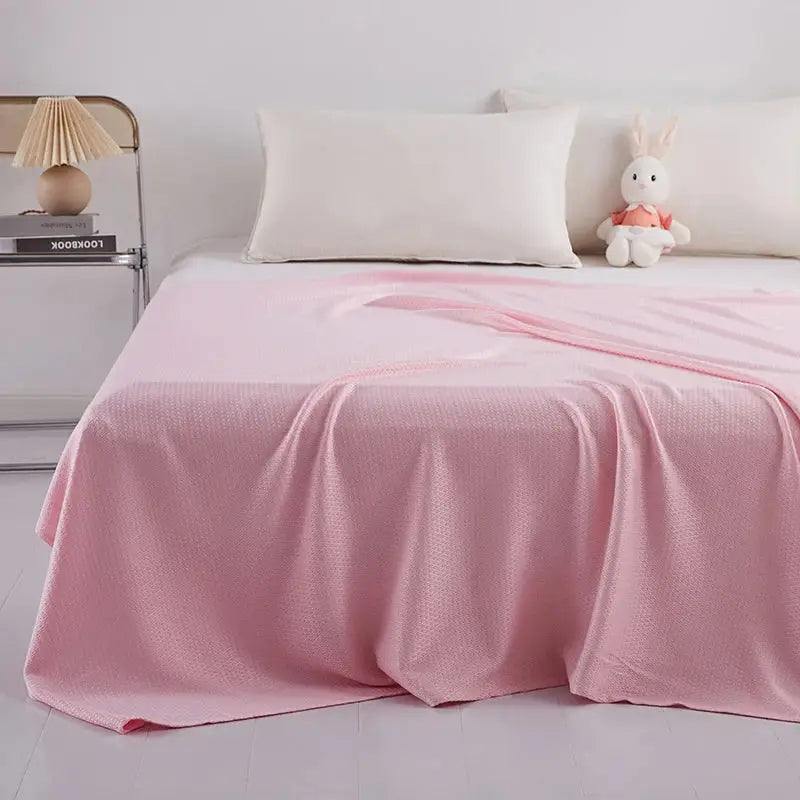 Couverture bambou - Rose / 90x100cm