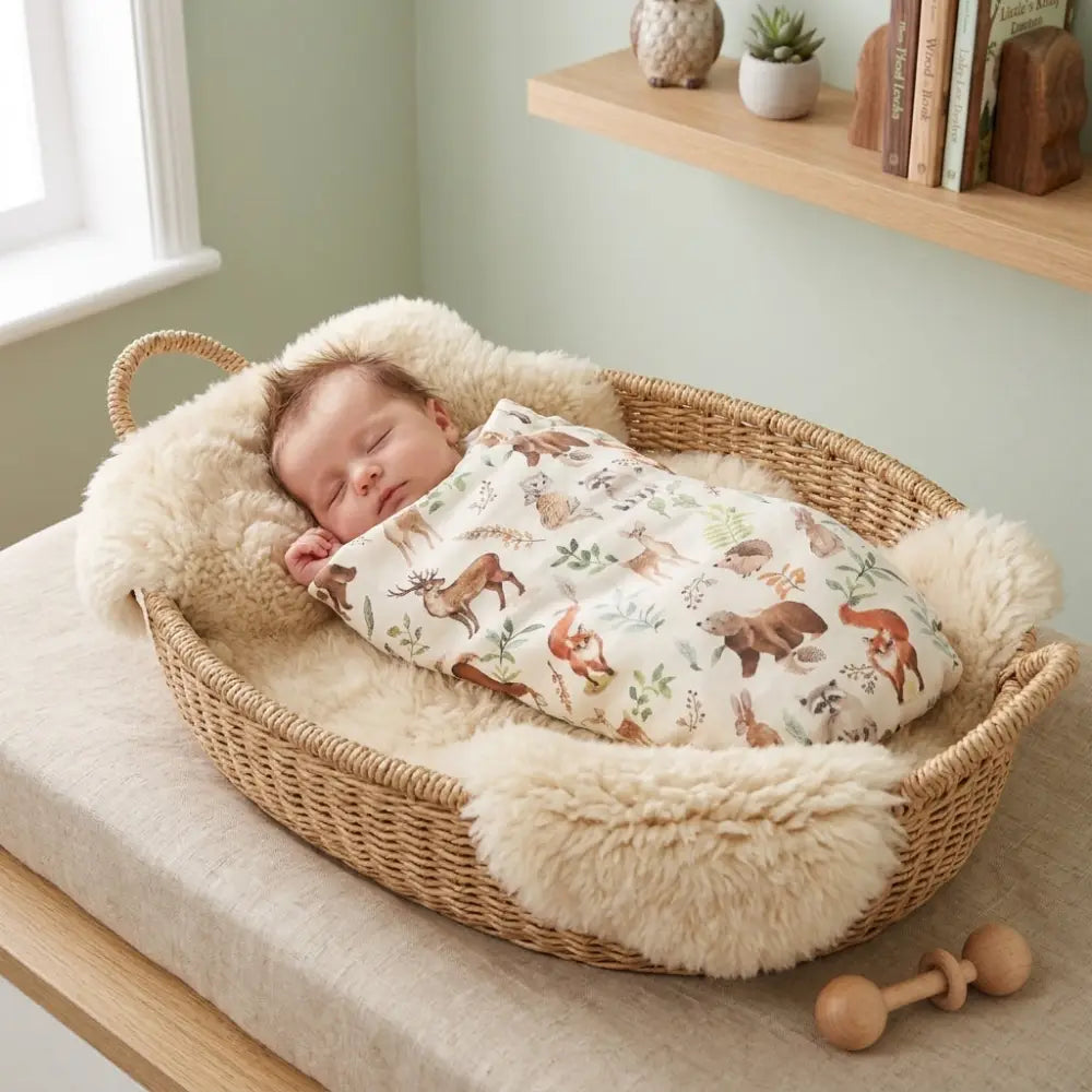 Couverture Bebe Animaux de la Foret