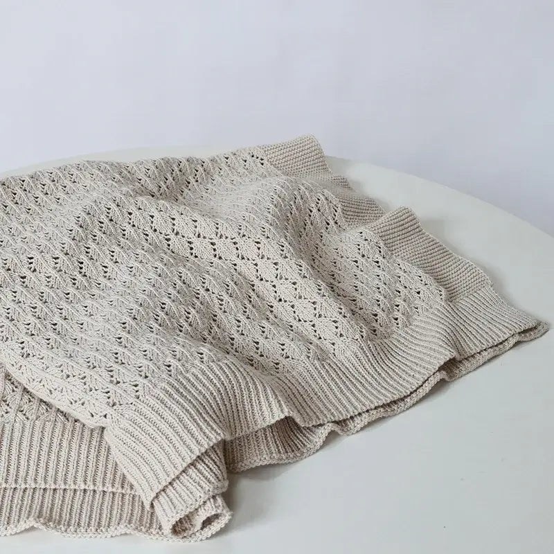 Couverture bébé beige