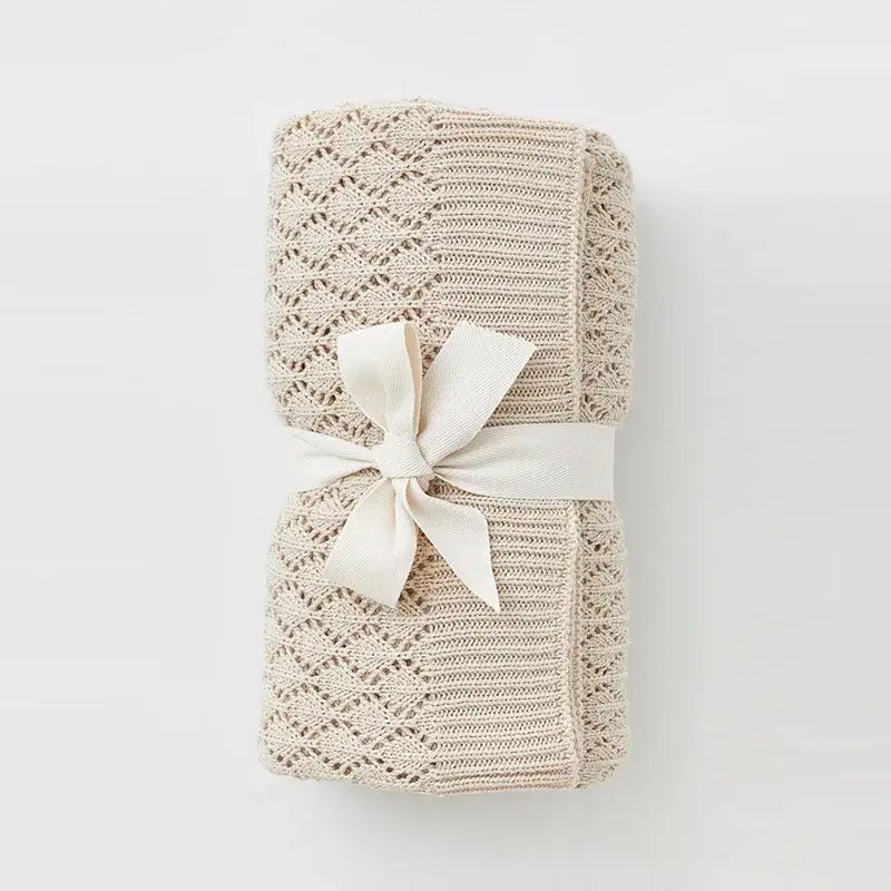 Couverture bébé beige