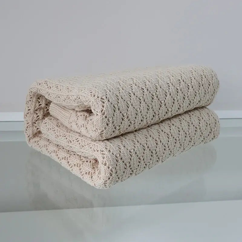 Couverture bébé beige