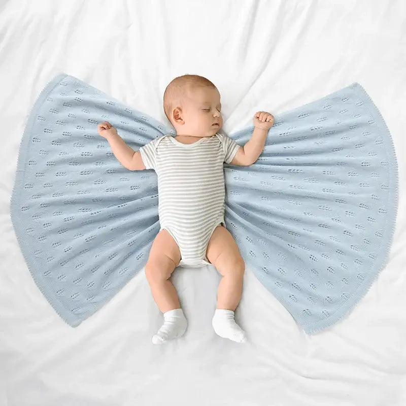 Couverture Bebe Bleu Ciel