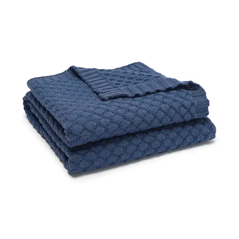 Couverture Bebe Bleu Marine