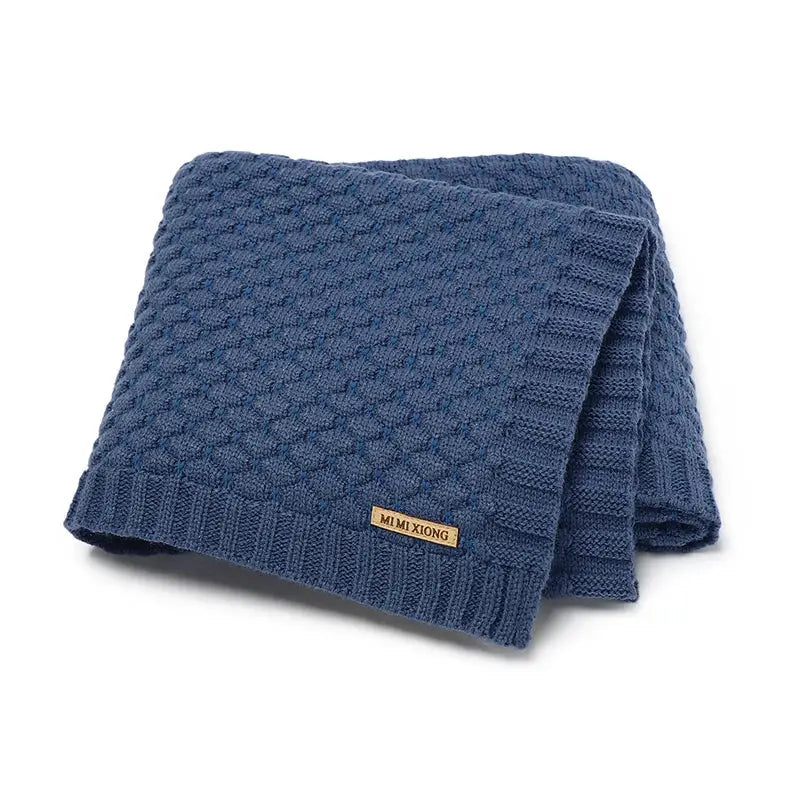 Couverture Bebe Bleu Marine