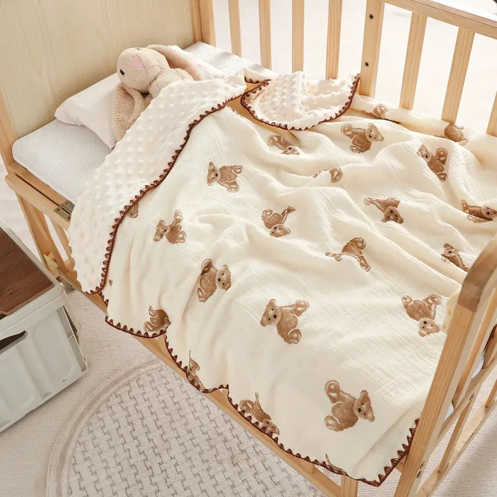 Couverture Bebe Chaude - Brun
