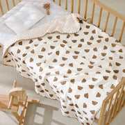 Couverture Bebe Chaude - Marron