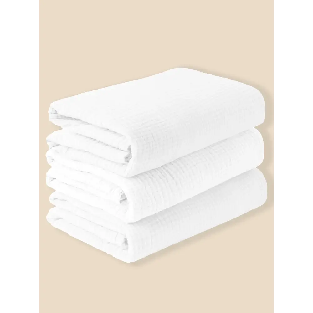 Couverture Bebe Coton - Blanc / 65x80cm