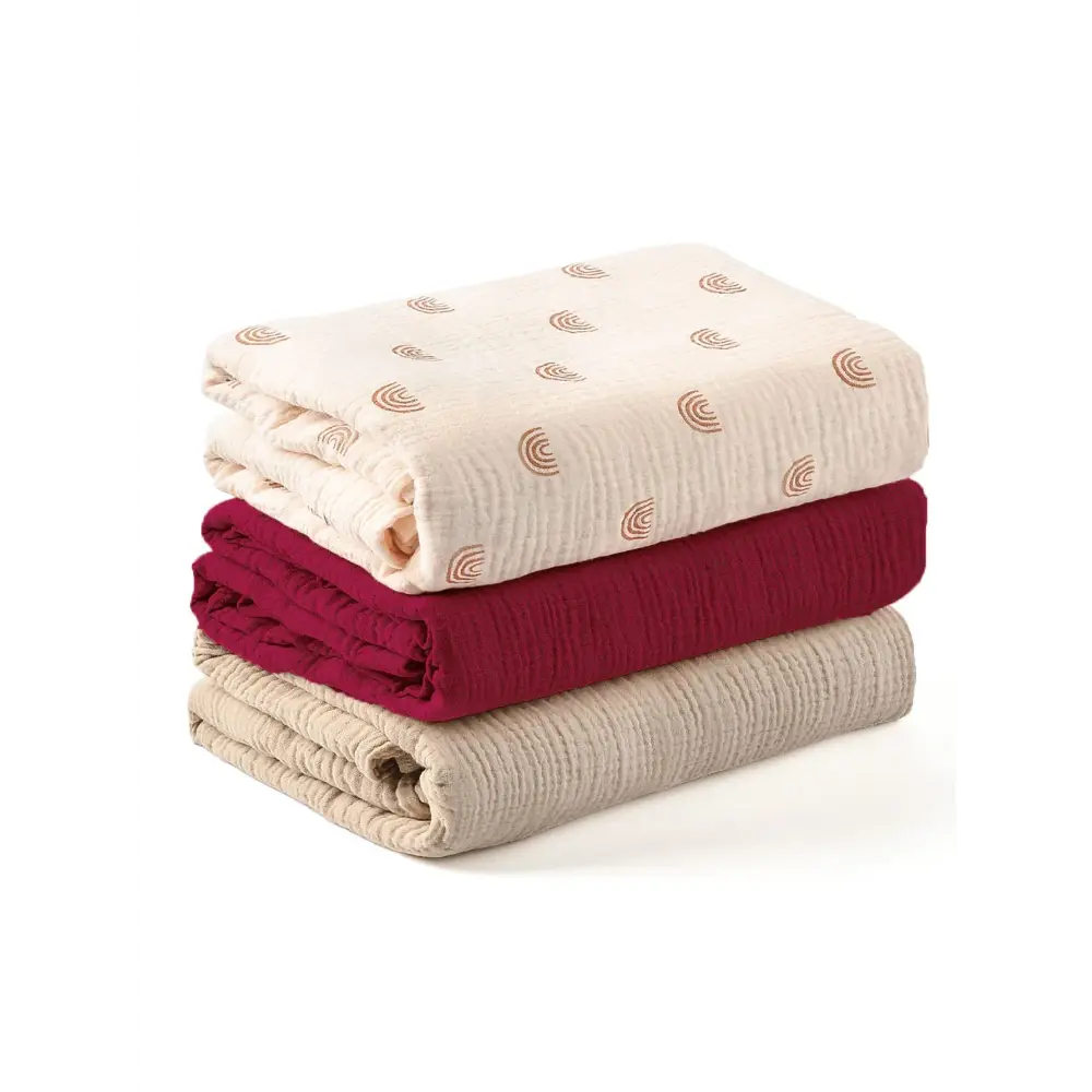 Couverture Bebe Coton - Rouge / 65x80cm