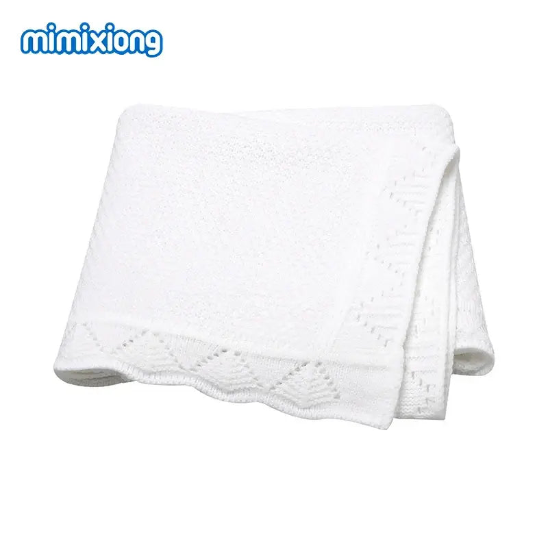 Couverture Bebe Crochet - Blanc