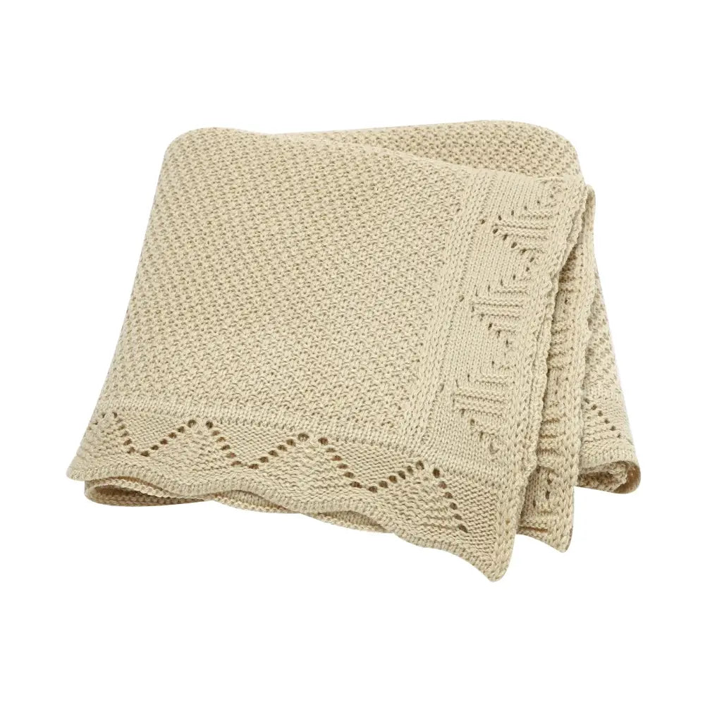 Couverture Bébé Crochet Moderne - Beige