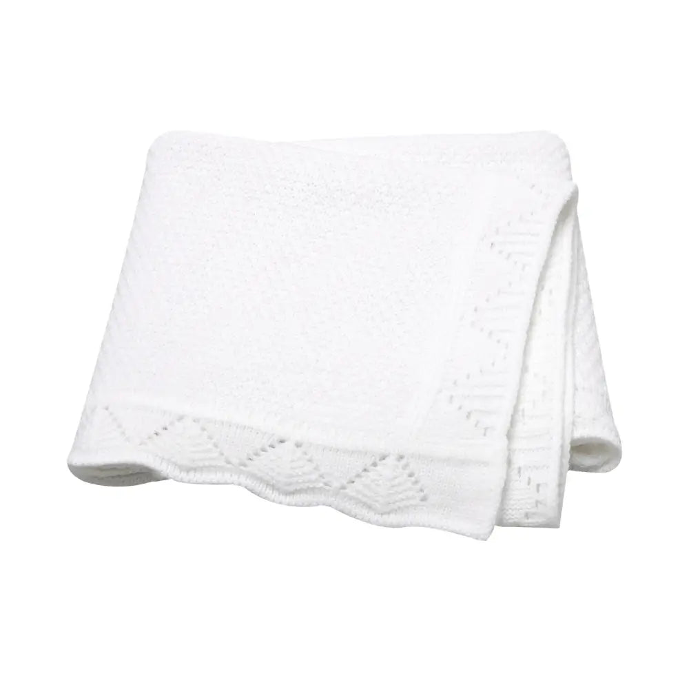 Couverture Bébé Crochet Moderne - Blanc