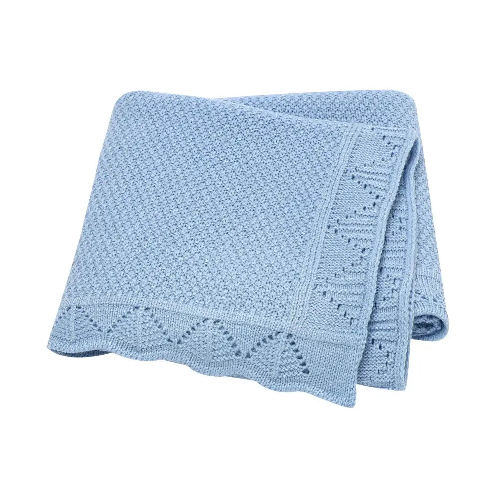 Couverture Bébé Crochet Moderne - Bleu