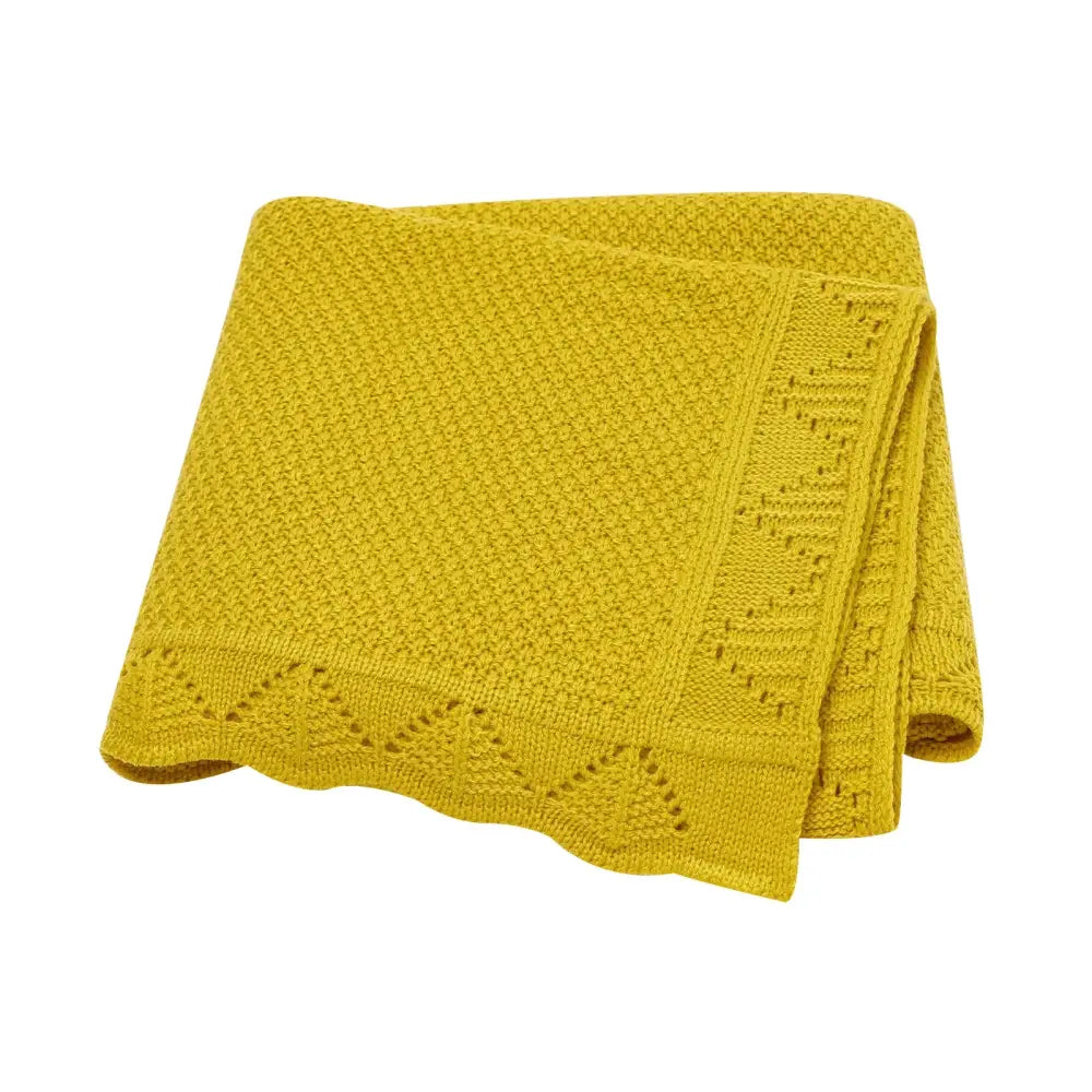 Couverture Bébé Crochet Moderne - Jaune