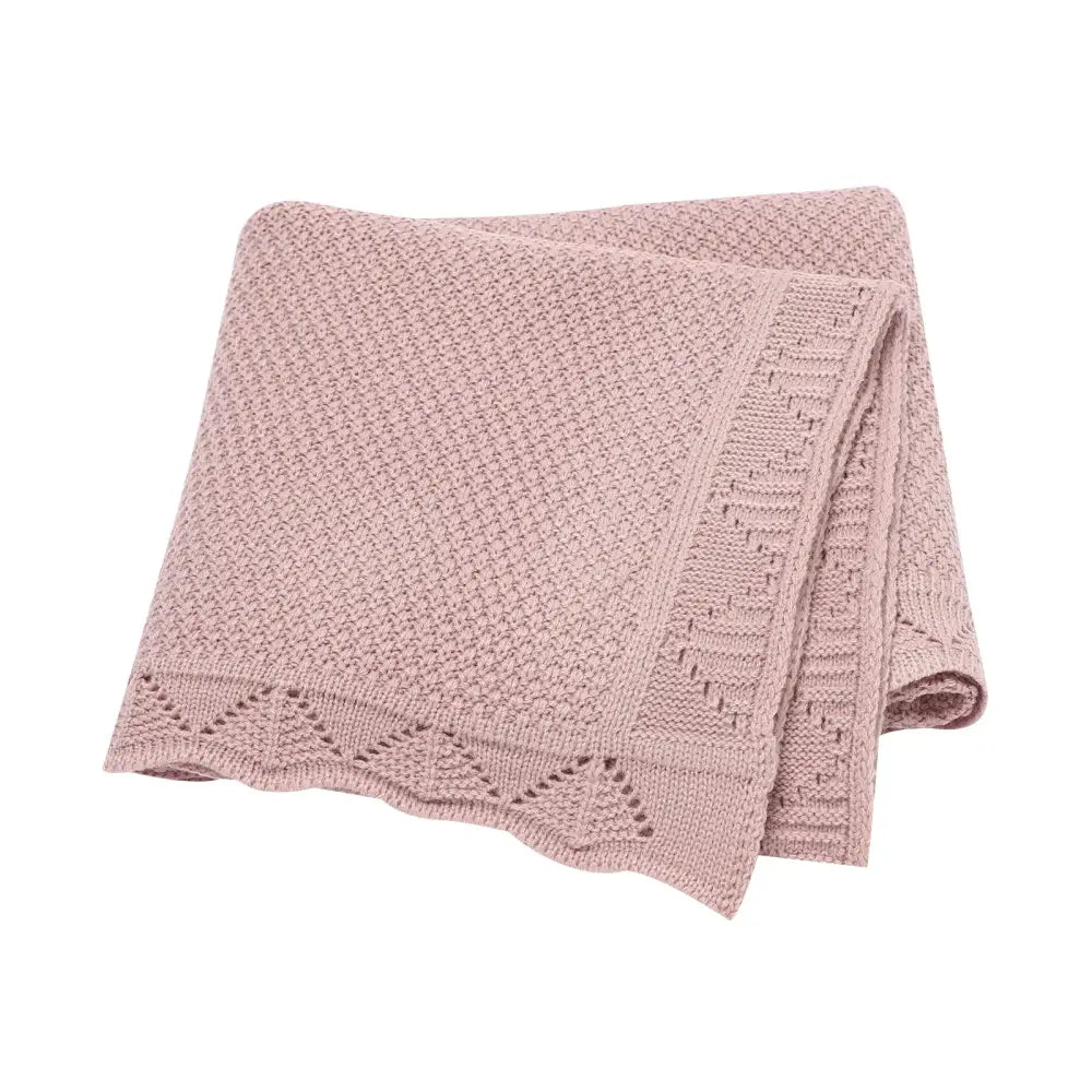 Couverture Bébé Crochet Moderne - Rose