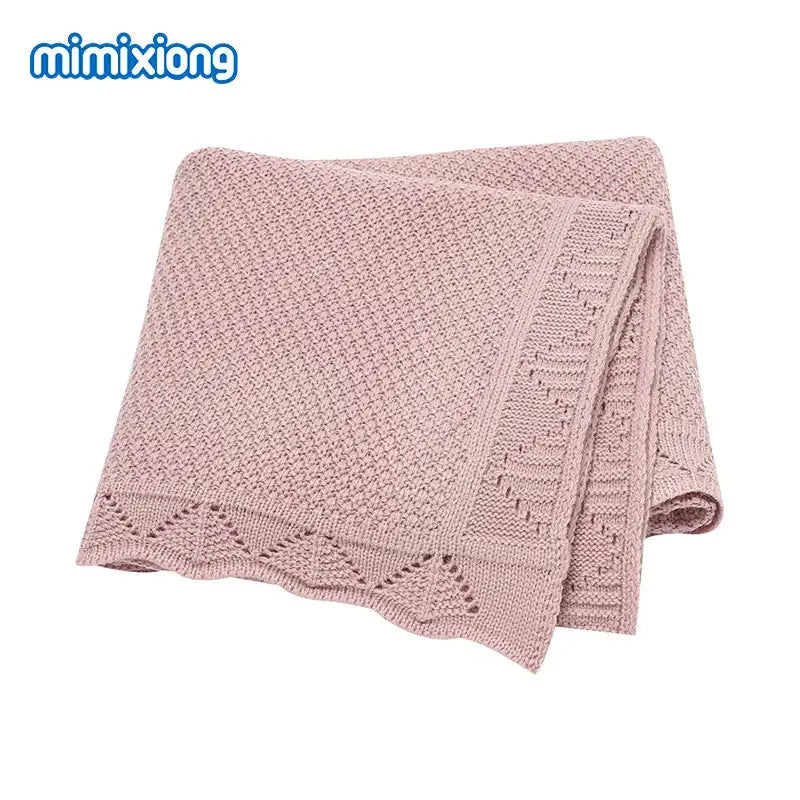 Couverture Bebe Crochet - Rose