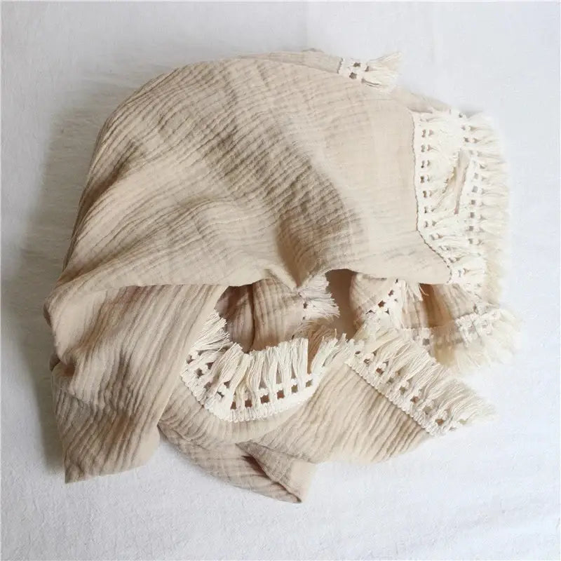 Couverture Bebe en Coton - Beige / 65x80cm