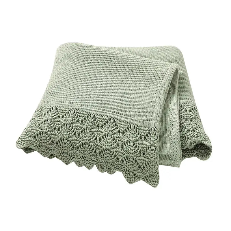 Couverture Bebe en Crochet - Vert