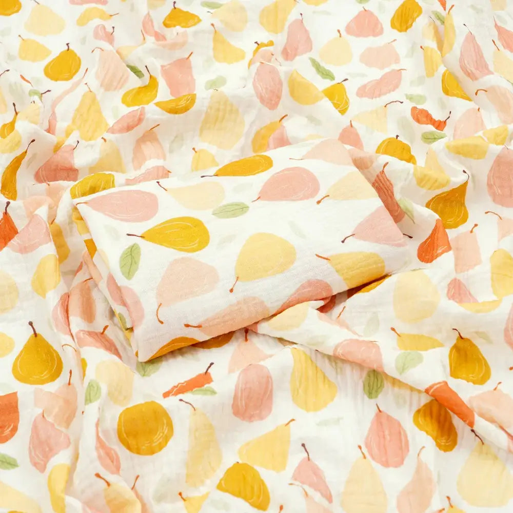 Couverture bebe gaze de coton - Orange / 80cm
