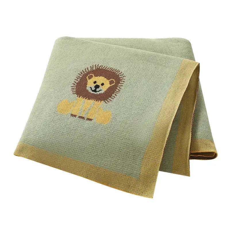 Couverture Bebe Lion - Vert