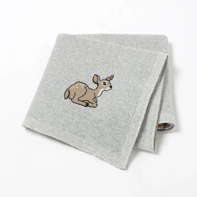 Couverture Bébé Naissance Tricot - Gris