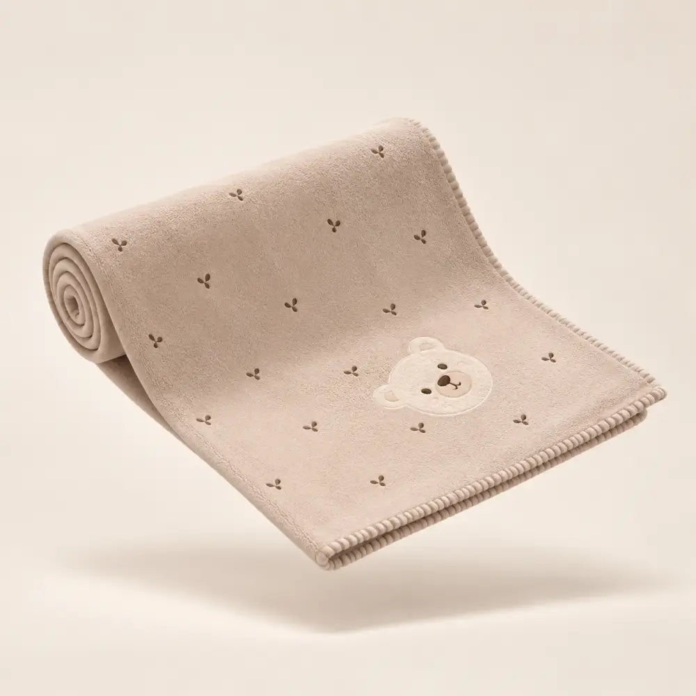 Couverture Bebe Nounours - Brun