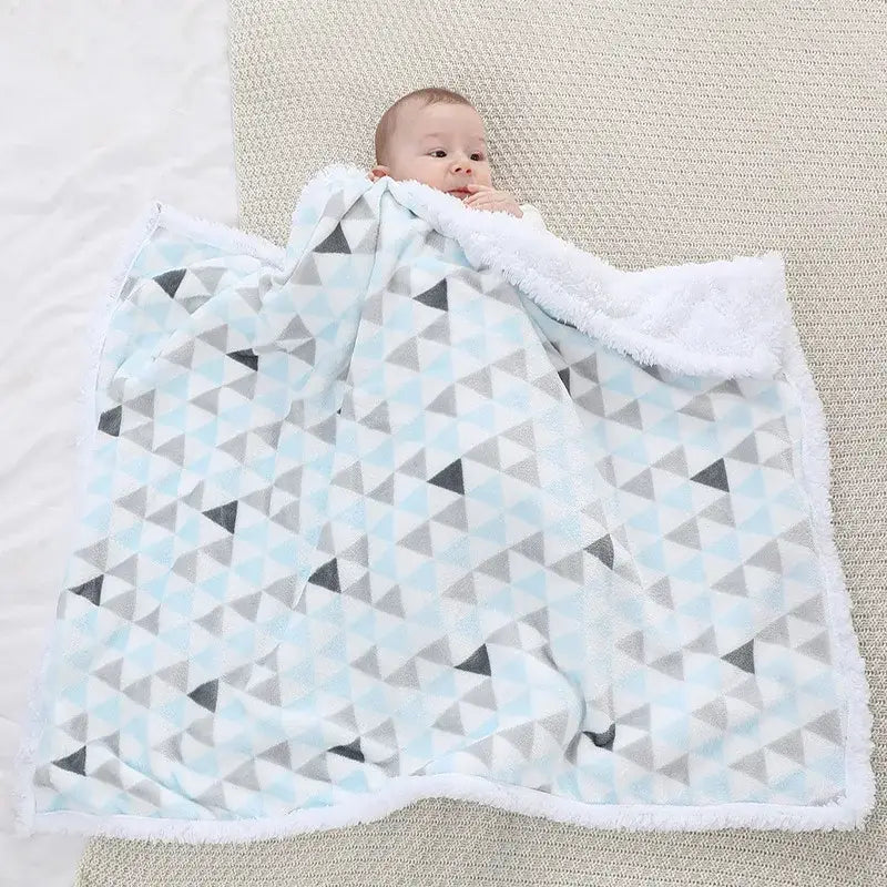 Couverture Bebe Polaire - Bleu Clair