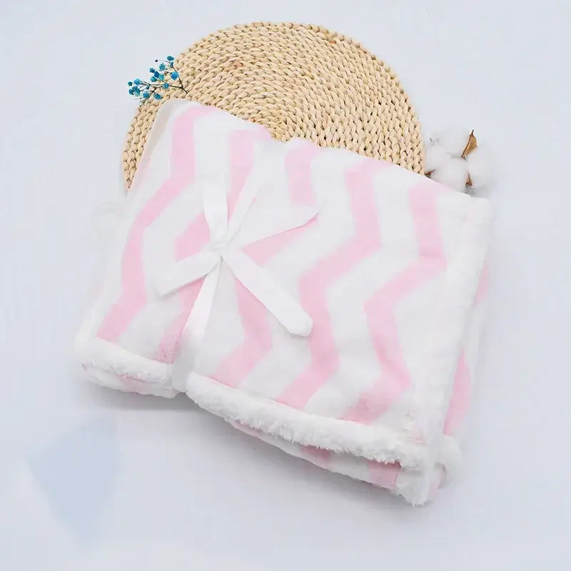 Couverture Bebe Polaire - Rose