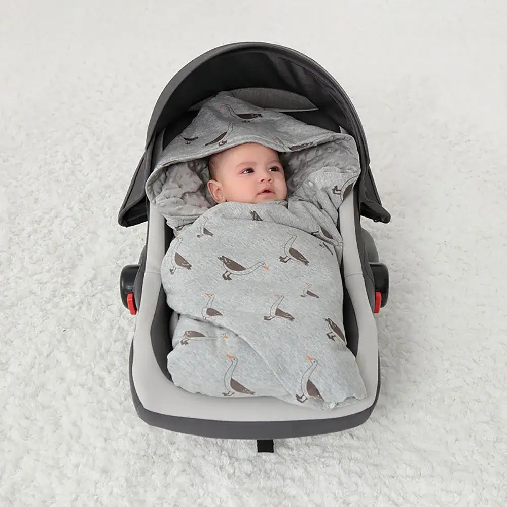 Couverture Bebe pour Siege Auto - Gris Clair