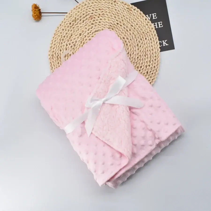 Couverture bébé rose