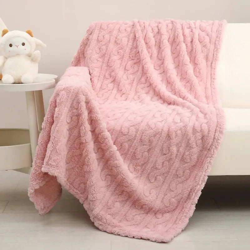Couverture Bebe Rose Poudré - 70X100cm