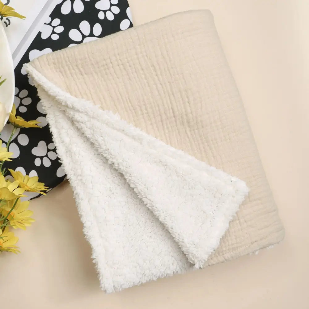 Couverture Bebe Velours - Beige
