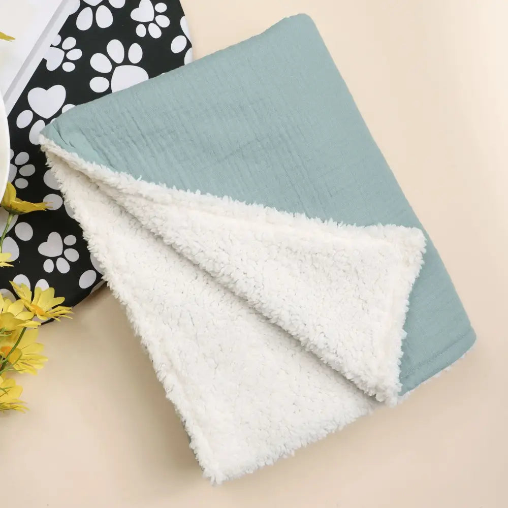 Couverture Bebe Velours - Bleu Foncé