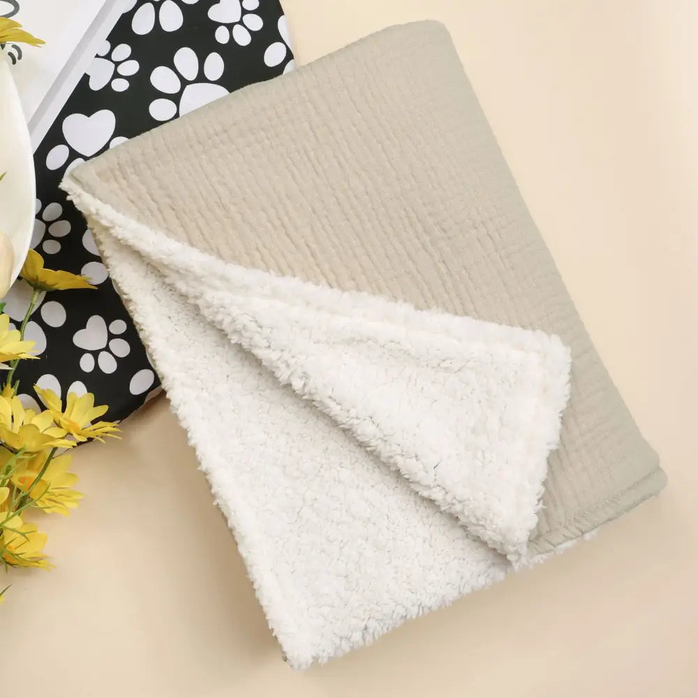 Couverture Bebe Velours - Brun