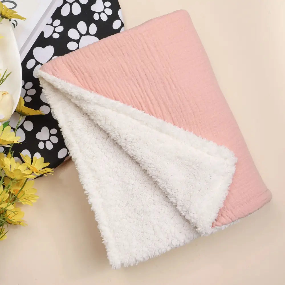 Couverture Bebe Velours - Rose
