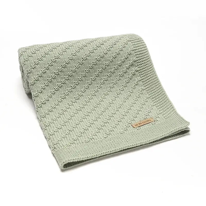 Couverture Bébé Vert Sauge