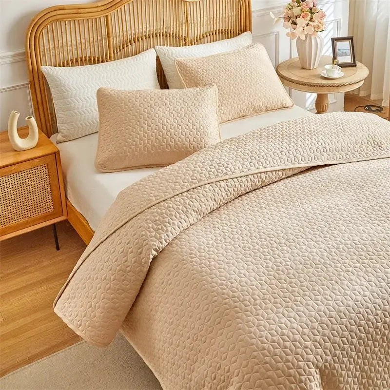 Couverture Beige Lit