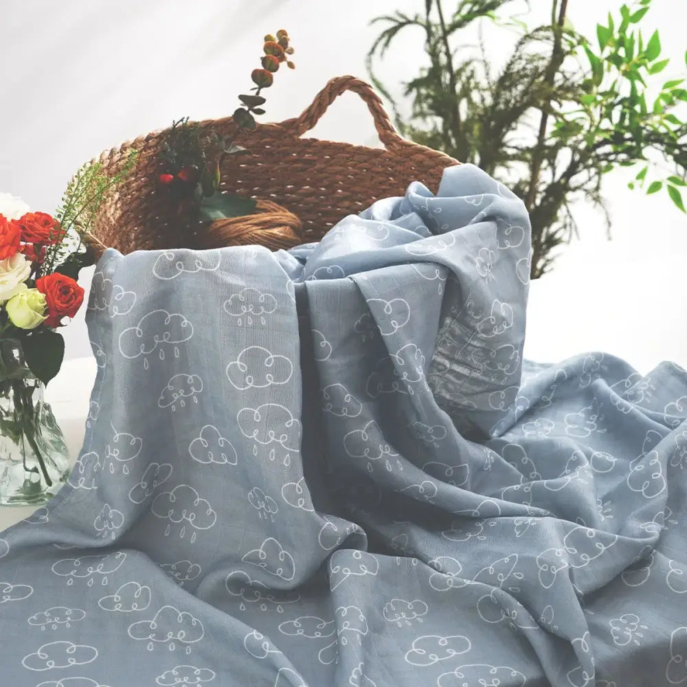 Couverture Berceau - Bleu