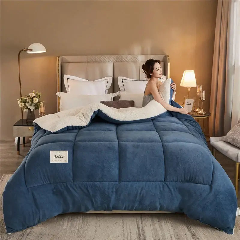Couverture bleu marine