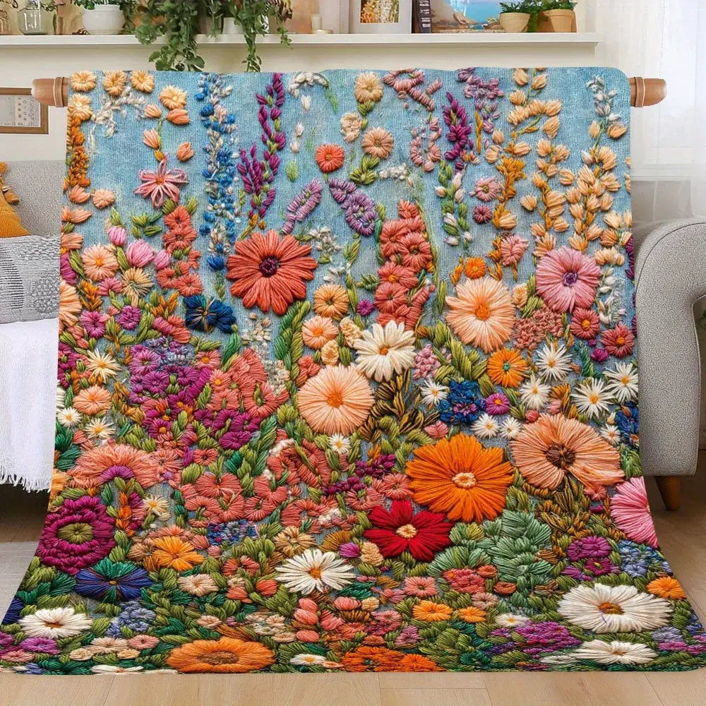 Couverture Brodé - 75X100cm