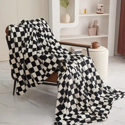 Couverture Carreaux Noir et Blanc