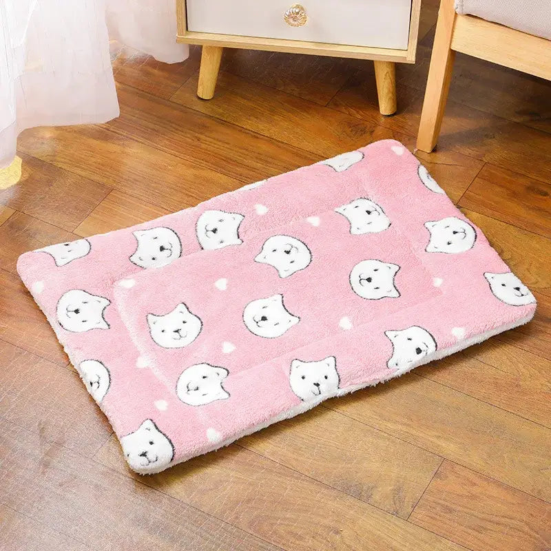 Couverture chat - Pink bear / S-32x25cm