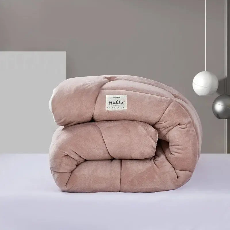 Couverture Chaude Lit 2 Personnes - Brun / 180x220cm