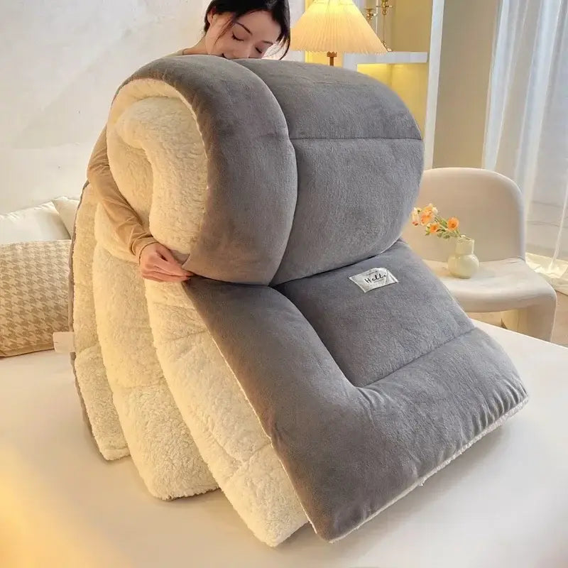 Couverture Chaude Lit 2 Personnes - Gris / 180x220cm